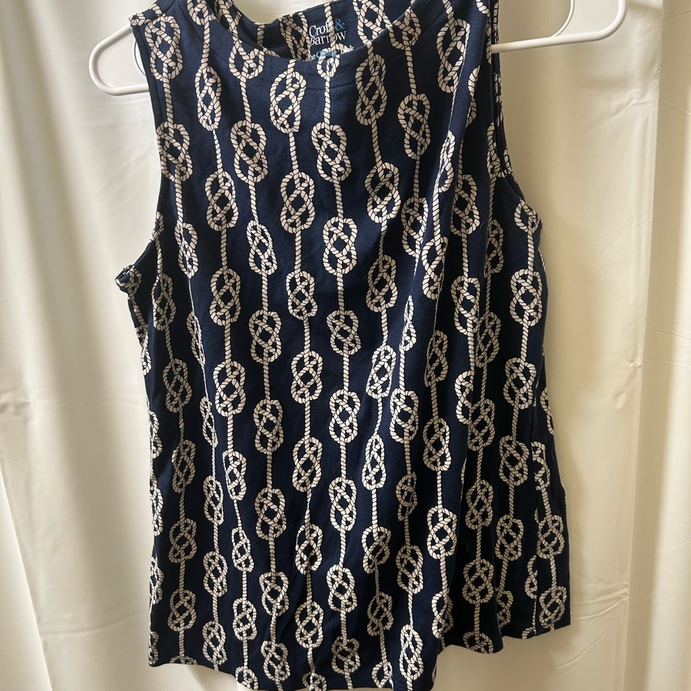 Croft & Barrow Classic Rope-Print Sleeveless Tank